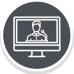 speaker online icon gray circle