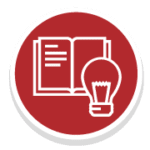 content creation icon red circle